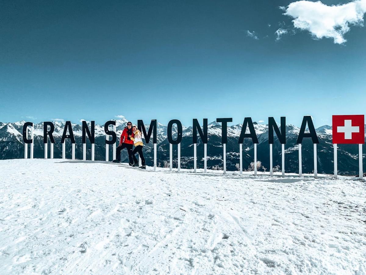 Mountain View Apartment With Parking & Fast Wifi Crans-Montana Exteriör bild