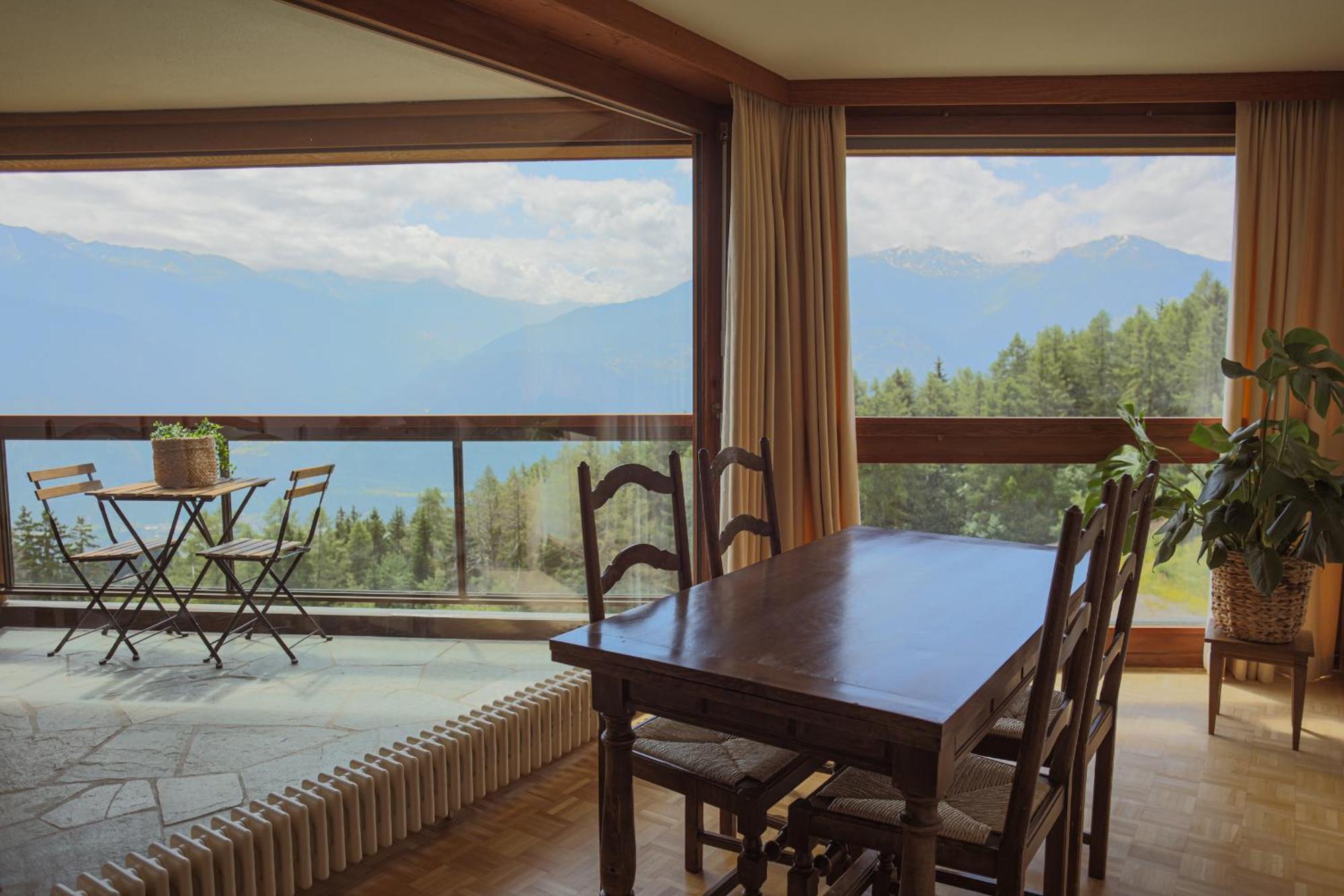 Mountain View Apartment With Parking & Fast Wifi Crans-Montana Exteriör bild